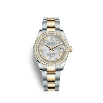 Rolex Datejust 31 Rolesor Yellow Diamond / Oyster / MOP Roman