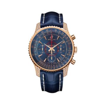 Breitling Montbrillant 01 Red Gold / Diamondworks / Aurora Blue / Croco