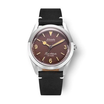 Nivada Grenchen Super Antarctic 3.6.9. Brown - Beige Luminous / Stainless Steel / Black - White