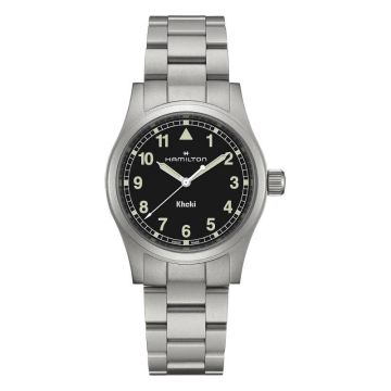 Hamilton Khaki Field Quartz 38 Stainless Steel / Black / Bracelet