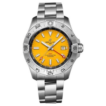 Breitling Avenger Automatic GMT 44 Stainless Steel / Yellow / Beaverbrooks