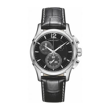 Hamilton Jazzmaster Chrono Quartz 42 Stainless Steel / Black