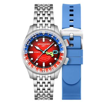 Spinnaker Bradner Gmt Automatic Spongebob Squarepants Bubbly Grins Limited Edition - SP-5162-22 - Mr Krabs Red