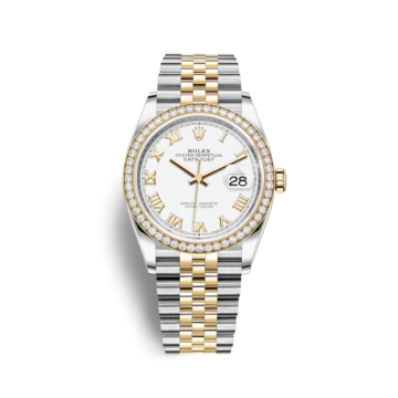 Rolex Datejust 36 Stainless Steel / Yellow Gold / Diamond / White Roman / Jubilee