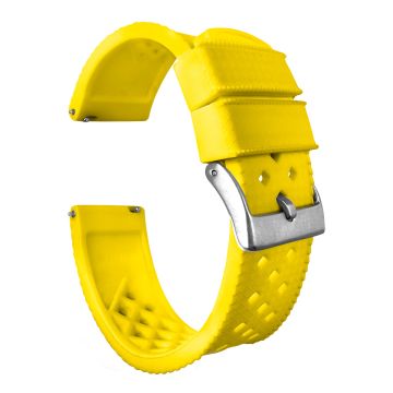 Yellow Tropical Style Watch Band - 21mm