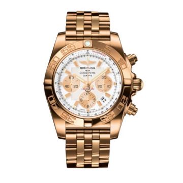 Breitling Chronomat 44 Rose Gold / Antarctica White / Bracelet