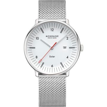 Mondaine Doppio Solar Silver Ø 41