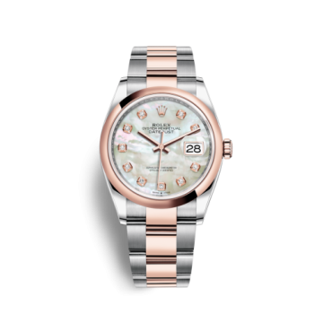 Rolex Datejust 36 Stainless Steel / Everose / Smooth / MOP Diamond / Oyster