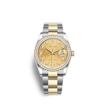 Rolex Datejust 36 Stainless Steel / Yellow Gold / Diamond / Champagne - Computer / Oyster
