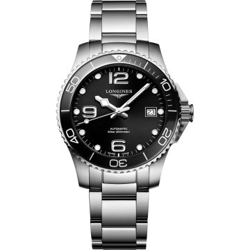 Longines HydroConquest 39 Automatic Stainless Steel / Black / Bracelet