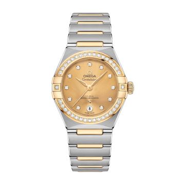 Omega Constellation Manhattan 29 Co-Axial Master Chronometer Stainless Steel / Yellow Gold / Champagne Diamond / Diamond