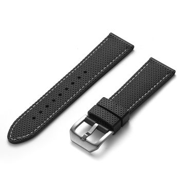 STRAIGHT END PERFORMANCE FKM RUBBER STRAP (UX05) - 22mm