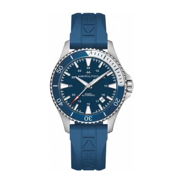 Hamilton Khaki Navy Scuba Auto Stainless Steel / Blue / Rubber