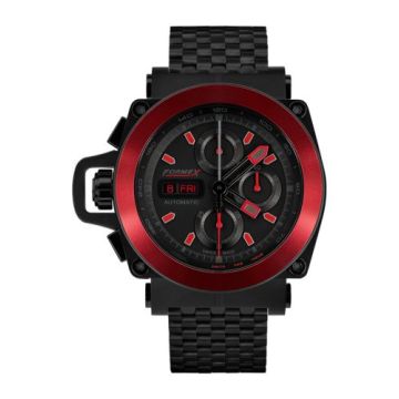 Formex Motorsport Automatic Chronograph PVD / Red Bezel / Black / Bracelet
