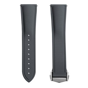 Endurance Rubber Deployant Watch Strap - Storm Grey - 21mm