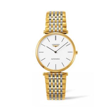Longines La Grande Classique Automatic 36 Two Tone / White Stick