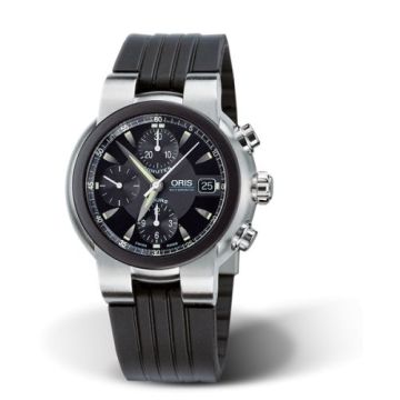 Oris TT1 Chronograph Stainless Steel - Rubber / Black / Rubber