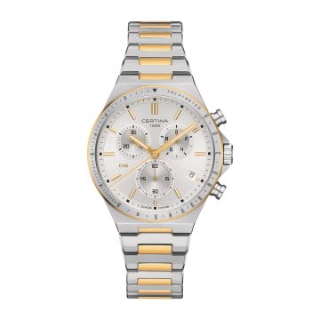 Certina DS-7 Chronograph Stainless Steel - Yellow Gold / Silver / Bracelet
