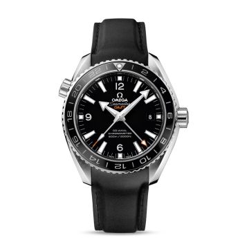 Omega Seamaster Planet Ocean 600M Co-Axial 43.5 GMT Stainless Steel / Black / Rubber