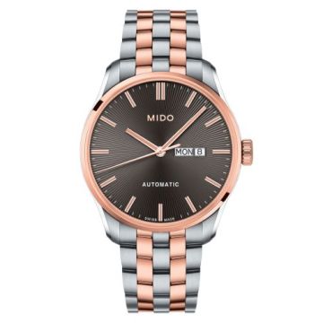 Mido Belluna Sunray Stainless Steel - Rose Gold / Grey / Bracelet