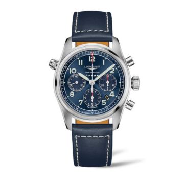 Longines Spirit Chronograph 42 Blue / Strap XL