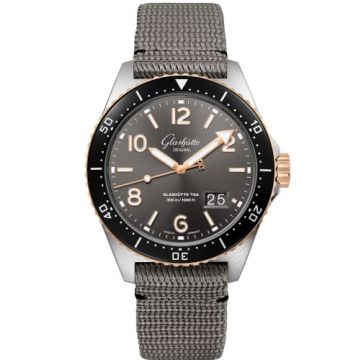 Glashütte Original SeaQ Panorama Date Stainless Steel / Red Gold / Grey / Synthetic - Pin