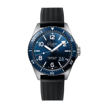 Glashütte Original SeaQ Panorama Date Stainless Steel / Blue / Rubber - Folding
