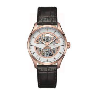 Hamilton Jazzmaster Skeleton Auto 40 Rose Gold / Silver