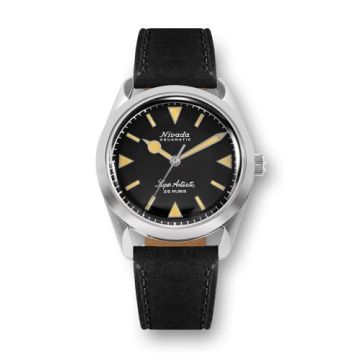 Nivada Grenchen Super Antarctic Black - Yellow Luminova / Stainless Steel / Black