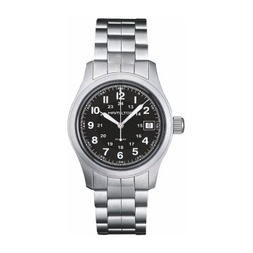 Hamilton Khaki Field Quartz 38 Stainless Steel / Black / Bracelet
