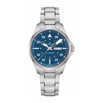 Hamilton Khaki Aviation Pilot Day Date Auto 42 Stainless Steel / Blue / Bracelet