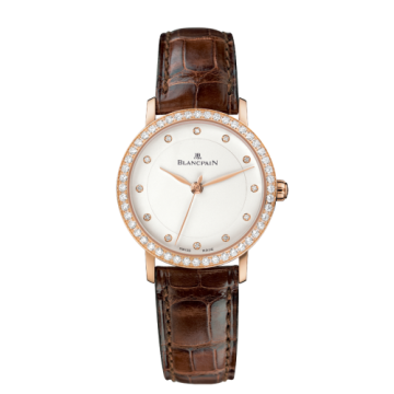 Blancpain Villeret Ultraplate Automatique Ladies Red Gold / Opaline / Diamond
