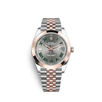 Rolex Datejust 41 Rolesor Everose Smooth / Jubilee  / Slate - Roman