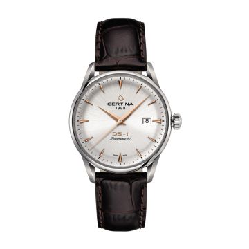 Certina DS-1 Powermatic 80 40 Stainless Steel / Silver / Strap