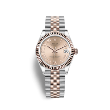 Rolex Datejust 31 Stainless Steel/ Rose Gold / Fluted / Rose - Roman / Jubilee