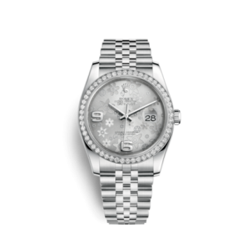 Rolex Datejust 36 Stainless Steel Diamond / Jubilee / Silver Floral