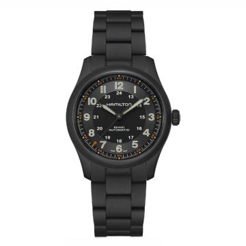 Hamilton Khaki Field Titanium Auto 38 / PVD / Black / Bracelet