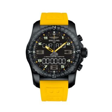 Breitling Cockpit B50 Night Mission / Black-Yellow / Rubber / Folding