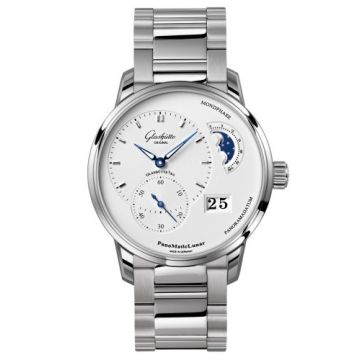 Glashütte Original PanoMatic Lunar Stainless Steel / Silver / Bracelet