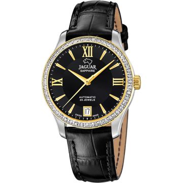 Jaguar Héritage Automatic Leather Black Silvery / Black