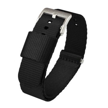 Black Nylon NATO® style Watch Band - 16mm