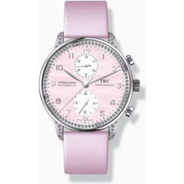 IWC Schaffhausen Portuguese Chrono-Automatic White Gold / Pink MOP / Diamond