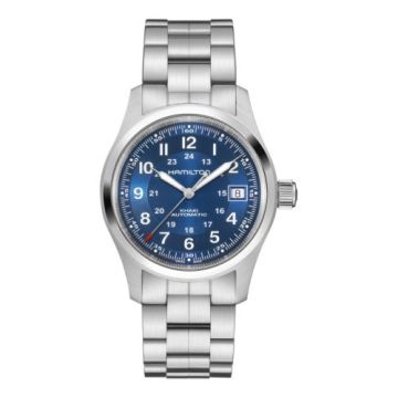 Hamilton Khaki Field Auto 38 Stainless Steel / Blue / Bracelet