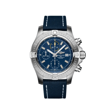 Breitling Avenger Chronograph 45 Stainless Steel / Blue / Military / Pin