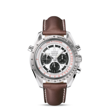 Omega Speedmaster Broad Arrow Co-Axial Rattrapante Stainless Steel / Panda