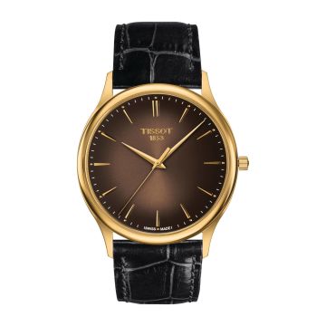 Tissot Excellence 18K Yellow Gold / Brown