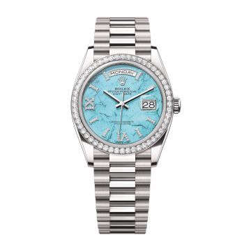 Rolex Day-Date 36 White Gold - Diamond / Turquoise / President