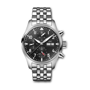 IWC Schaffhausen Pilot's Watch Chronograph 41 Stainless Steel / Black / Bracelet