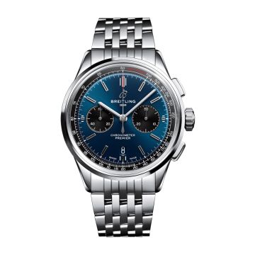 Breitling Premier B01 Chronograph 42 Stainless Steel / Blue / Bracelet