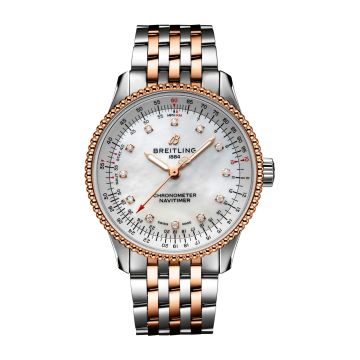 Breitling Navitimer 1 35 Automatic Stainless Steel / Red Gold / MOP / Bracelet